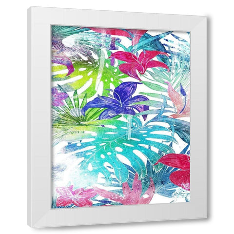 Bushel Of Tropical White Modern Wood Framed Art Print by Villa, Mlli