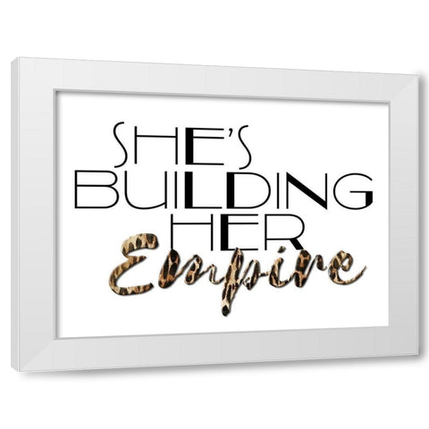 Her Empire White Modern Wood Framed Art Print by Villa, Mlli