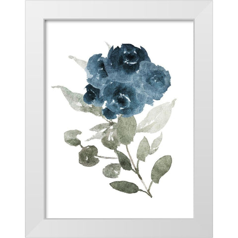 Bluequet Mate White Modern Wood Framed Art Print by Villa, Mlli