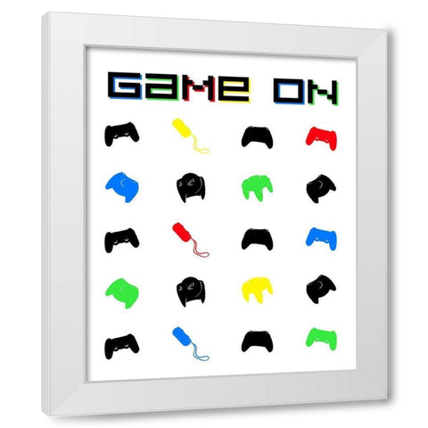 Gamer On Primary White Modern Wood Framed Art Print by Villa, Mlli