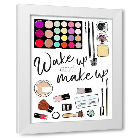 Wake Up White Modern Wood Framed Art Print by Villa, Mlli