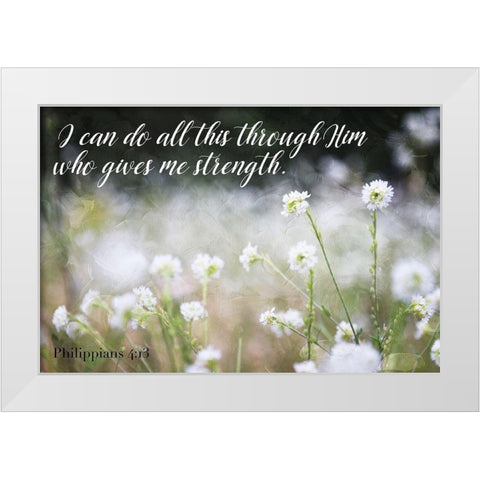 I Can Do White Modern Wood Framed Art Print by Villa, Mlli