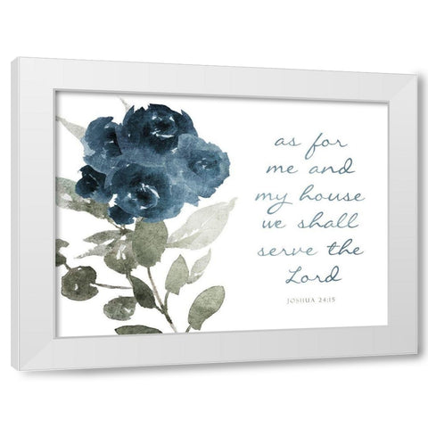 As For Me White Modern Wood Framed Art Print by Villa, Mlli