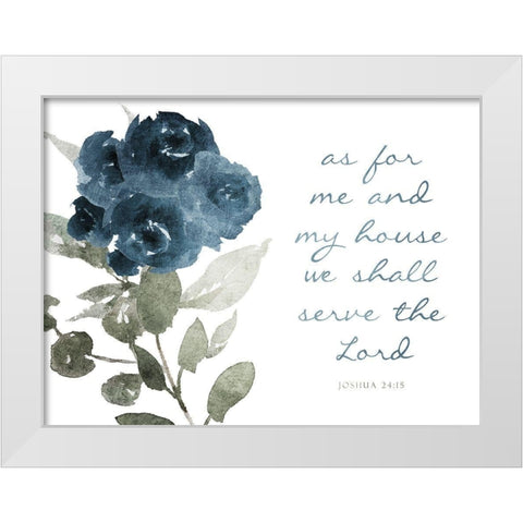 As For Me White Modern Wood Framed Art Print by Villa, Mlli