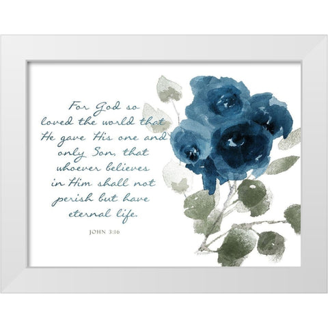 For God White Modern Wood Framed Art Print by Villa, Mlli