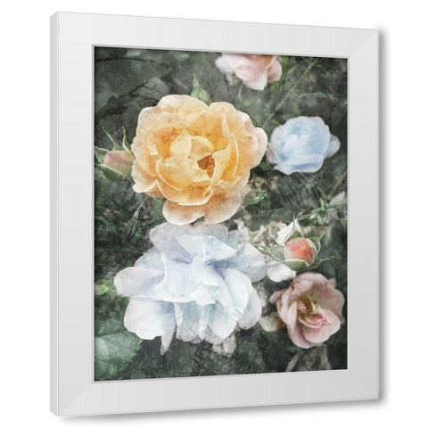 Rested Florals White Modern Wood Framed Art Print by Villa, Mlli