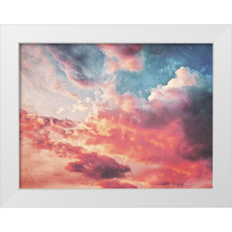Colorful Cloud Mate White Modern Wood Framed Art Print by Villa, Mlli