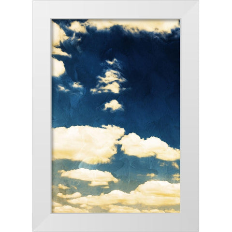 Rich Clouds White Modern Wood Framed Art Print by Villa, Mlli