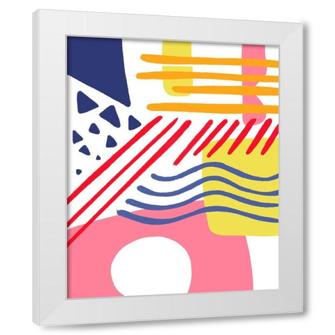 Confusion White Modern Wood Framed Art Print by Villa, Mlli