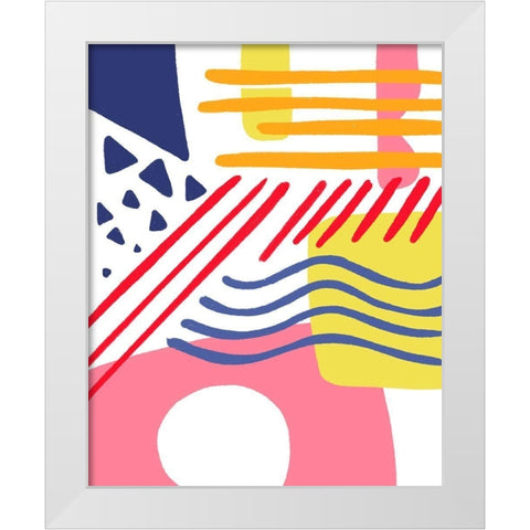 Confusion White Modern Wood Framed Art Print by Villa, Mlli