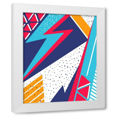 Strike White Modern Wood Framed Art Print by Villa, Mlli
