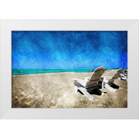 Thinking of Relaxing White Modern Wood Framed Art Print by Villa, Mlli