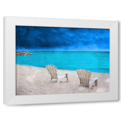 Just About To Relaxing White Modern Wood Framed Art Print by Villa, Mlli
