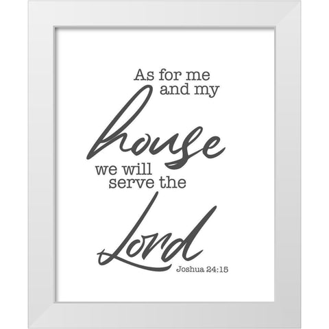 House White Modern Wood Framed Art Print by Villa, Milli