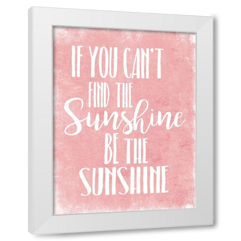 Sunshine White Modern Wood Framed Art Print by Villa, Mlli