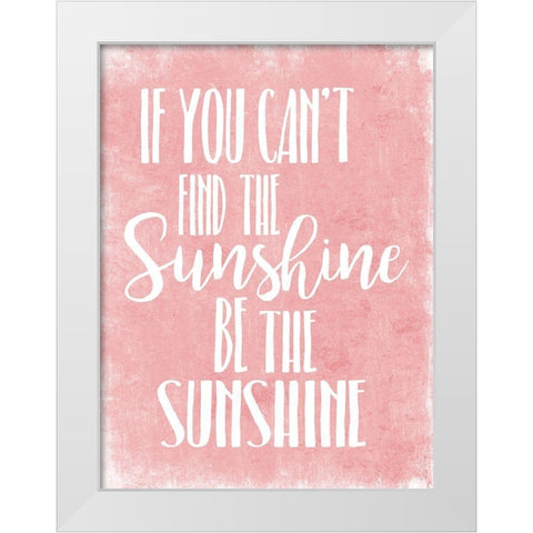 Sunshine White Modern Wood Framed Art Print by Villa, Mlli