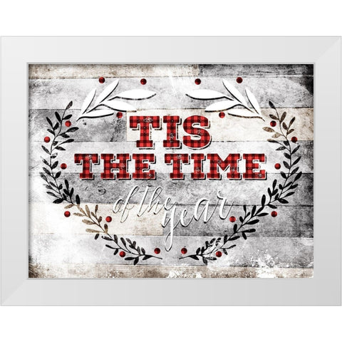 Tis The Time White Modern Wood Framed Art Print by Villa, Mlli