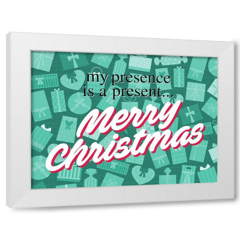 My Presence White Modern Wood Framed Art Print by Villa, Milli