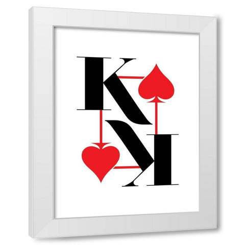 King White Modern Wood Framed Art Print by Villa, Milli