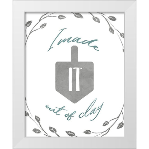 I Made It White Modern Wood Framed Art Print by Villa, Milli