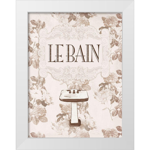 Le Bain White Modern Wood Framed Art Print by Villa, Milli