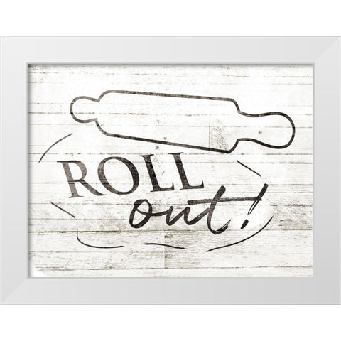 Roll Out White Modern Wood Framed Art Print by Villa, Milli