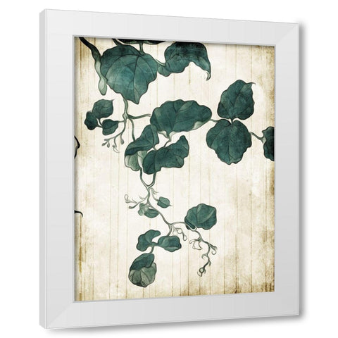 Hanging Leaves 2 White Modern Wood Framed Art Print by Villa, Milli