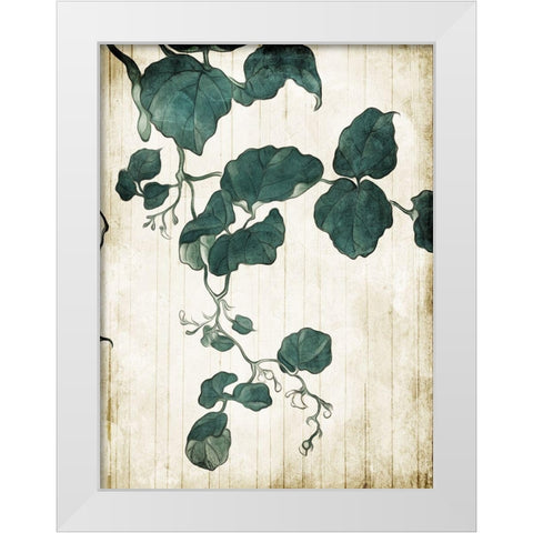 Hanging Leaves 2 White Modern Wood Framed Art Print by Villa, Milli