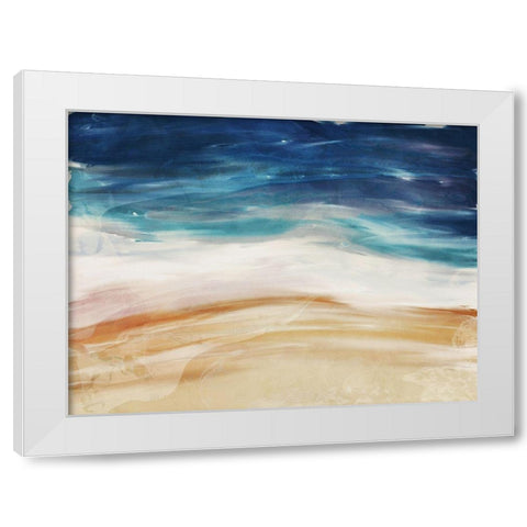 Sea Flow White Modern Wood Framed Art Print by Villa, Milli