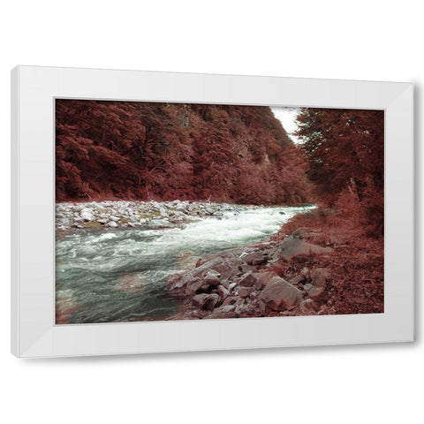 Fall River White Modern Wood Framed Art Print by Villa, Milli