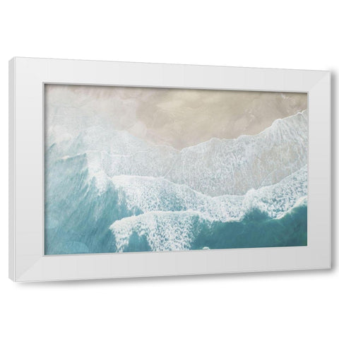 Calm Beach White Modern Wood Framed Art Print by Villa, Milli