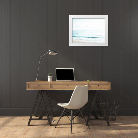 Enjoy The Calm View White Modern Wood Framed Art Print by Villa, Milli