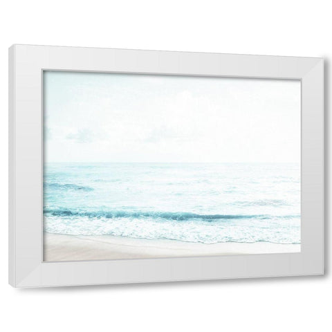 Enjoy The Calm View White Modern Wood Framed Art Print by Villa, Milli