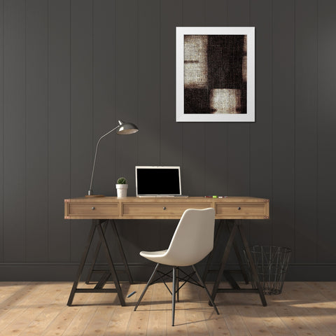 Brunt Jute 2 White Modern Wood Framed Art Print by Villa, Milli