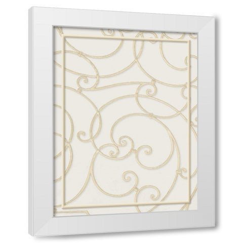 Twirl Through White Modern Wood Framed Art Print by Villa, Milli