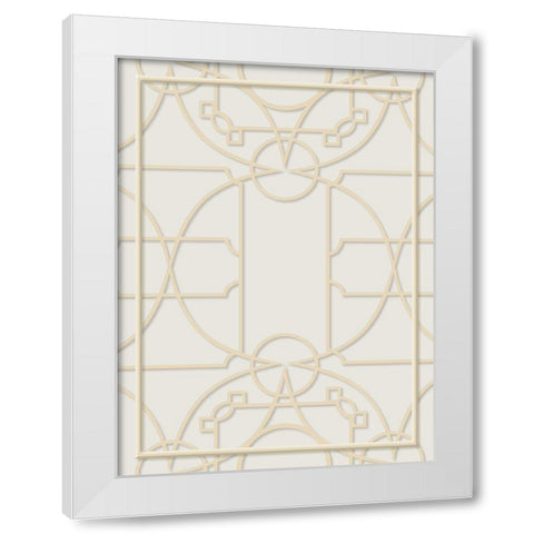 See Through White Modern Wood Framed Art Print by Villa, Milli