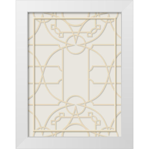 See Through White Modern Wood Framed Art Print by Villa, Milli