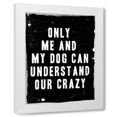 Dog Crazy White Modern Wood Framed Art Print by Villa, Milli