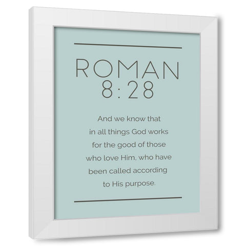 New Roman Murky White Modern Wood Framed Art Print by Villa, Milli