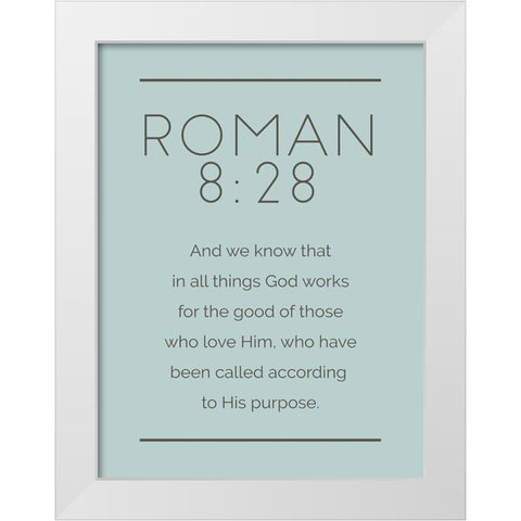 New Roman Murky White Modern Wood Framed Art Print by Villa, Milli