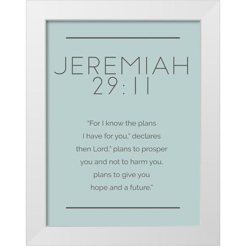 New Jeremiah Murky White Modern Wood Framed Art Print by Villa, Milli