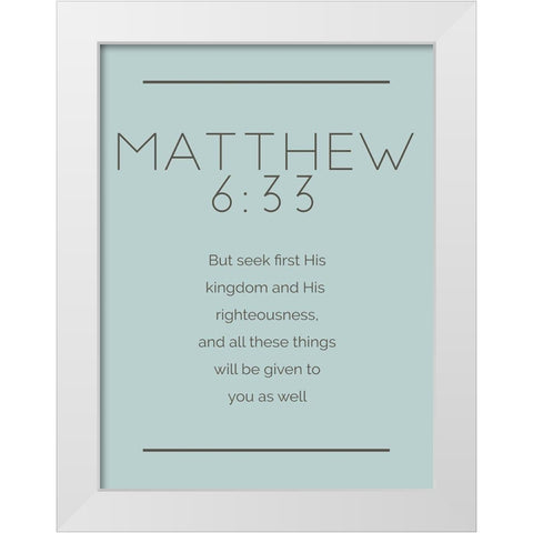 New Matthew Murky White Modern Wood Framed Art Print by Villa, Milli