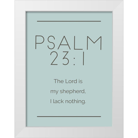New Psalm Murky White Modern Wood Framed Art Print by Villa, Milli