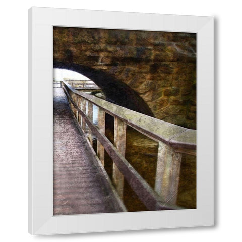 Looking Down The Pier 2 White Modern Wood Framed Art Print by Villa, Milli