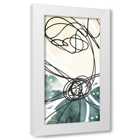 Blue Lines Day White Modern Wood Framed Art Print by Villa, Milli