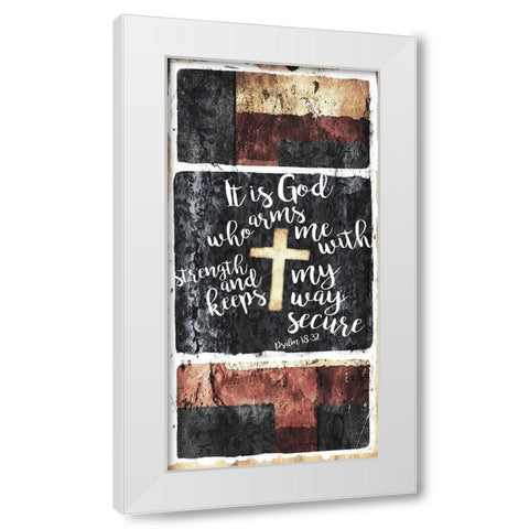 It Is God White Modern Wood Framed Art Print by Villa, Mlli