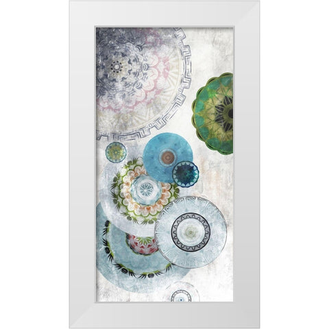 Circular Confusion White Modern Wood Framed Art Print by Villa, Mlli