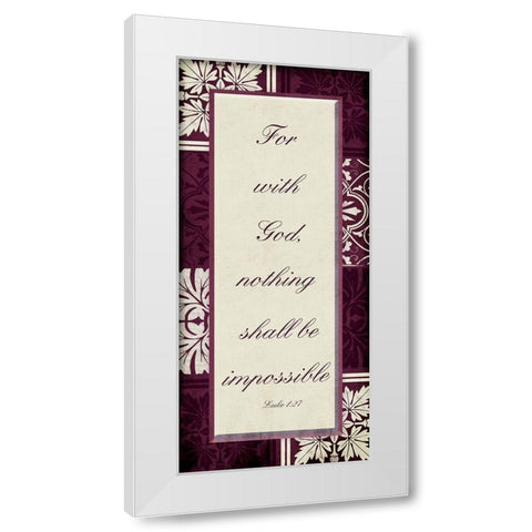 Impossible White Modern Wood Framed Art Print by Villa, Mlli