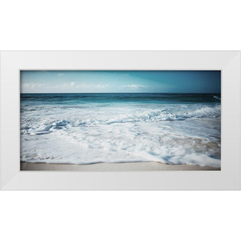 Close Waves White Modern Wood Framed Art Print by Villa, Mlli