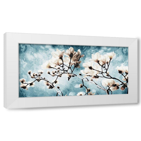 Bloom Through White Modern Wood Framed Art Print by Villa, Mlli